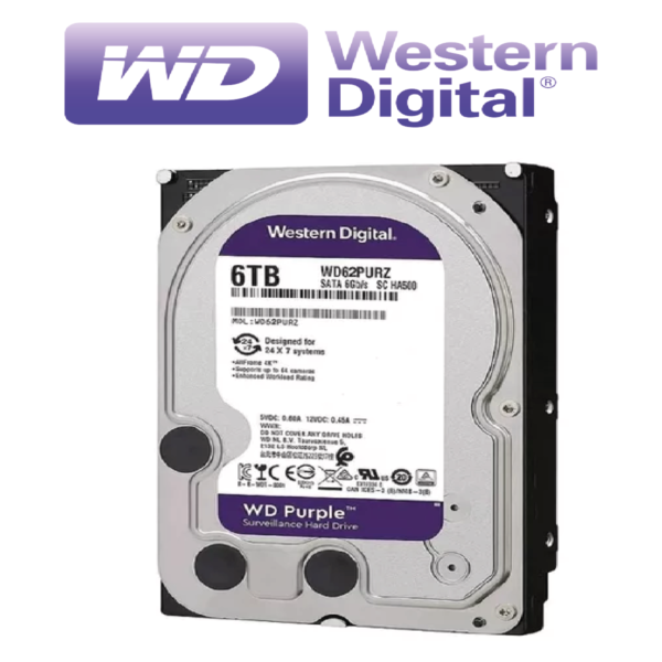 DISCO DURO WD PURPLE DE 6 TB