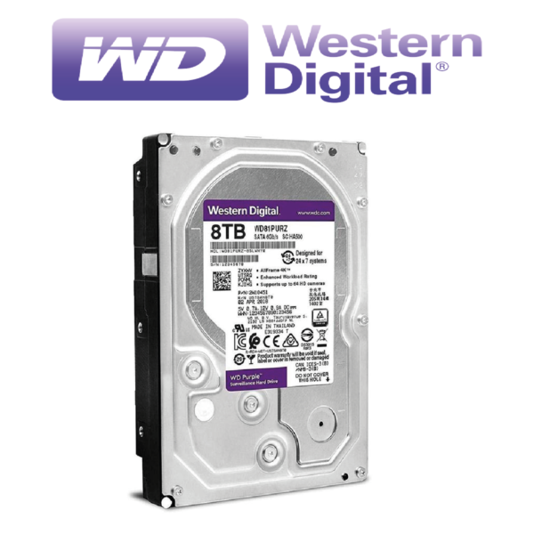 DISCO DURO WD PURPLE DE 8 TB