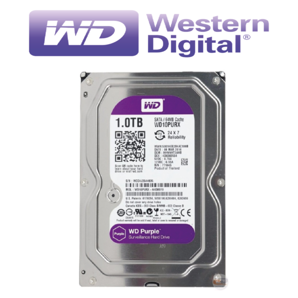 DISCO DURO WD PURPLE DE 1 TB